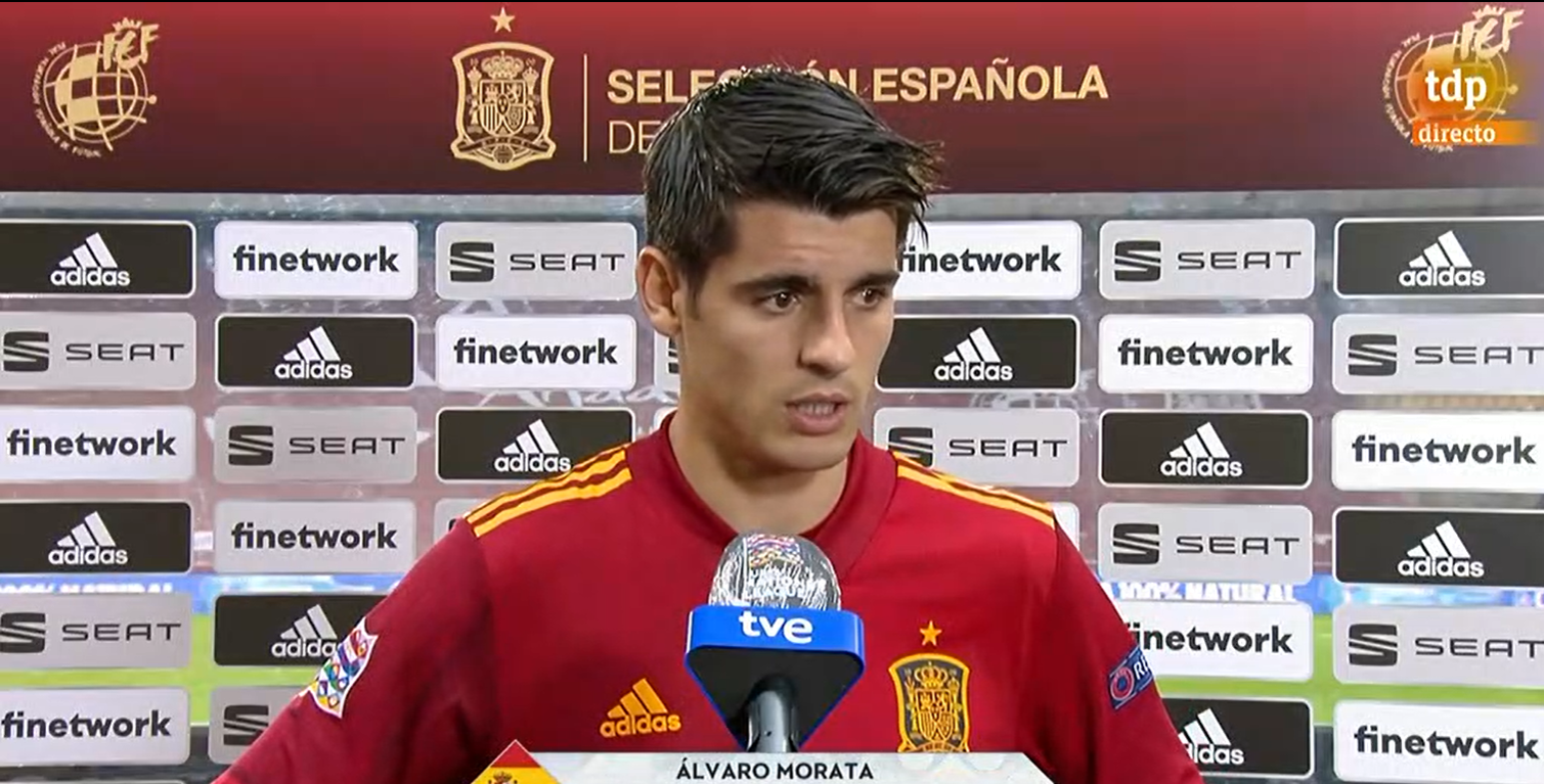 莫拉塔：一想到没有西班牙球迷现场见证6-0就很遗憾